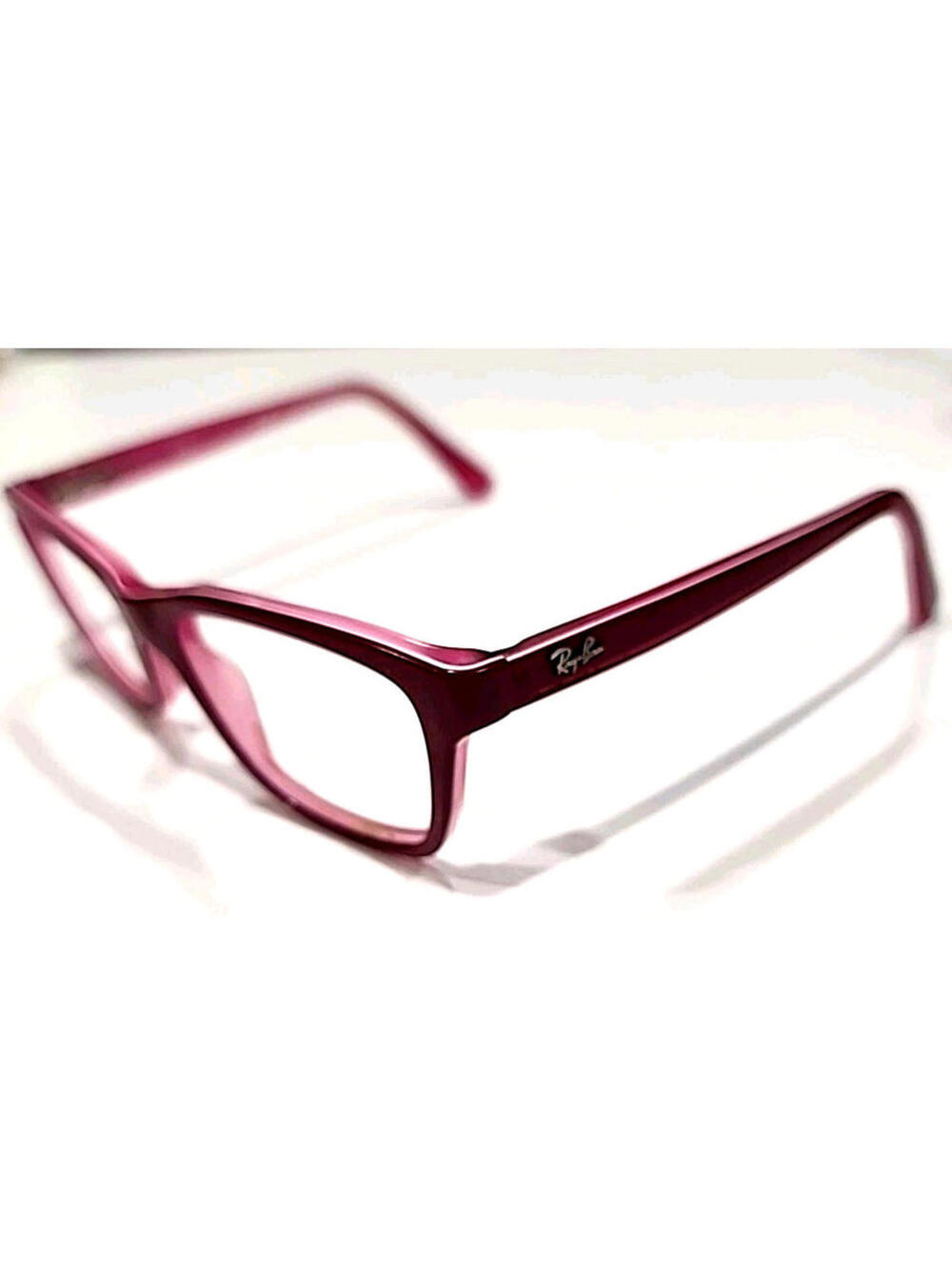 Ray Ban Jr RB1536 3761 Girls Kids Red Purple Square Eyeglasses 48-16 130